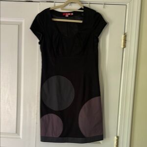 Fun Black and Gray Dot Dress